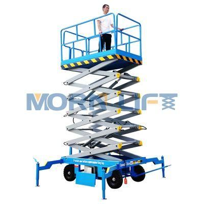 6-18m Electric Mobile Scissor Lift with Four Tires