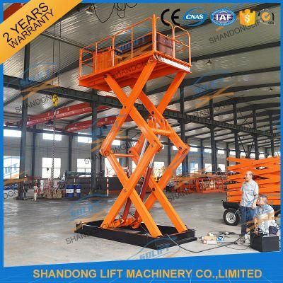 Stationary Scissor Cargo Lift Platform