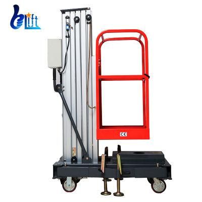 CE Certificate Electric Tower Lift Hydraulic Single Mast Lift