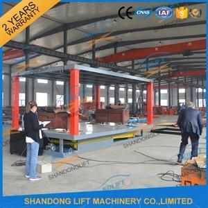 3t 3m Double Platform Hydraulic Underground Car Lifter with Ce