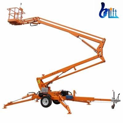 China Hydraulic Spider Man Lift Electric Cherry Picker Towable Boom Lift