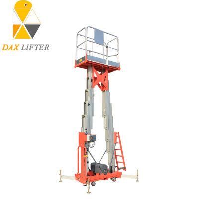 Two Mast AC Powered Steady Lifting Aluminum Alloy Lifting Equipment