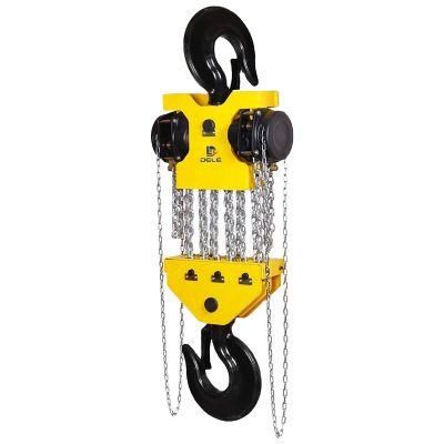 High Quality 3 Ton Df Type Brands Lifting Hand Chain Hoist Crane Chain Pulley Block