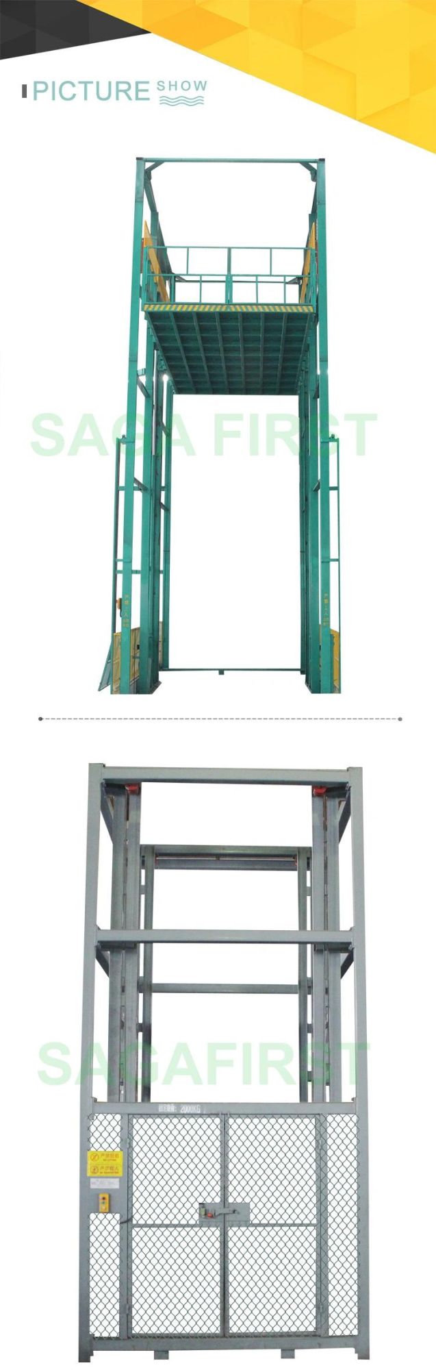 European Standard Hydraulic Vertical Goods Lift