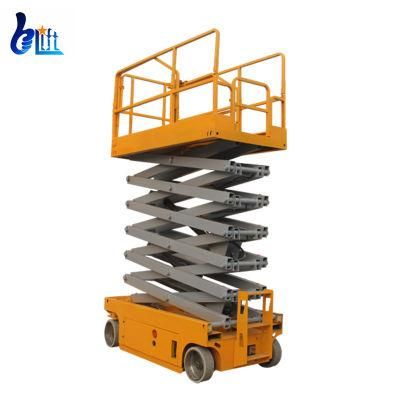 CE-Certificated 12m Height 300kg Load Hydraulic Self-Propelled Lifter