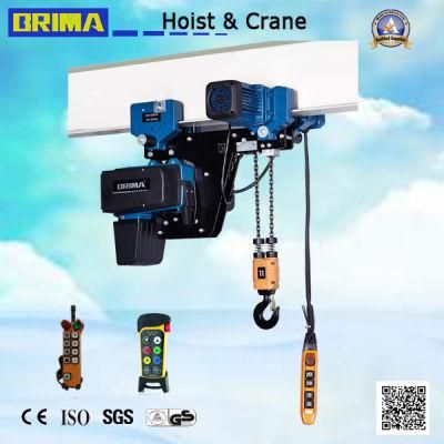 250kg Low Headroom European Electric Chain Hoist with Monorail Trolley