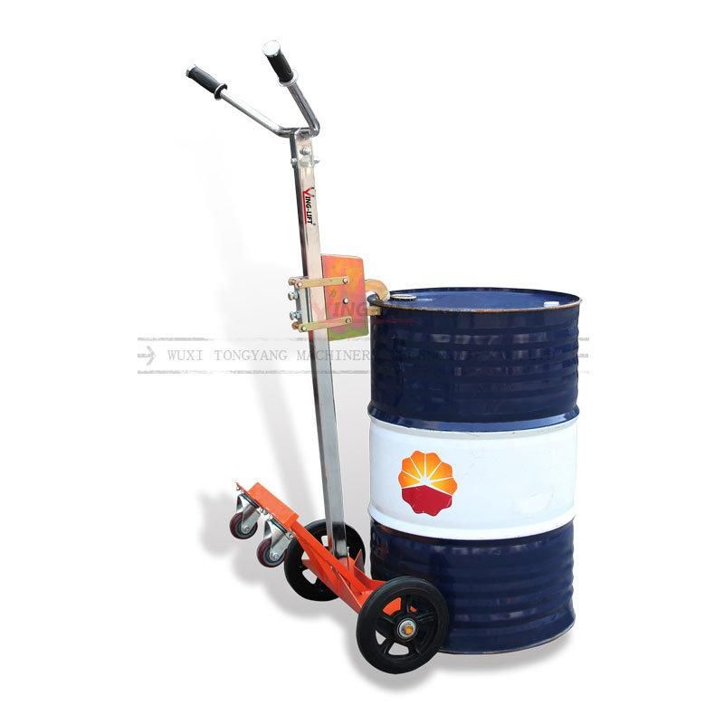 De450d Mobile Drum Handling Oil Drum Hydraulic Hand Drum Truck