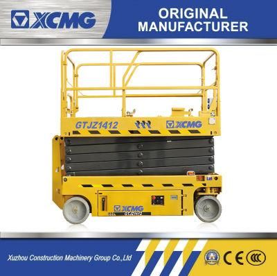 XCMG Manufacturer Table Ladder Lift Platform Gtjz1412 China Top New 14m Hydraulic Electric Scissor Lift with Battery