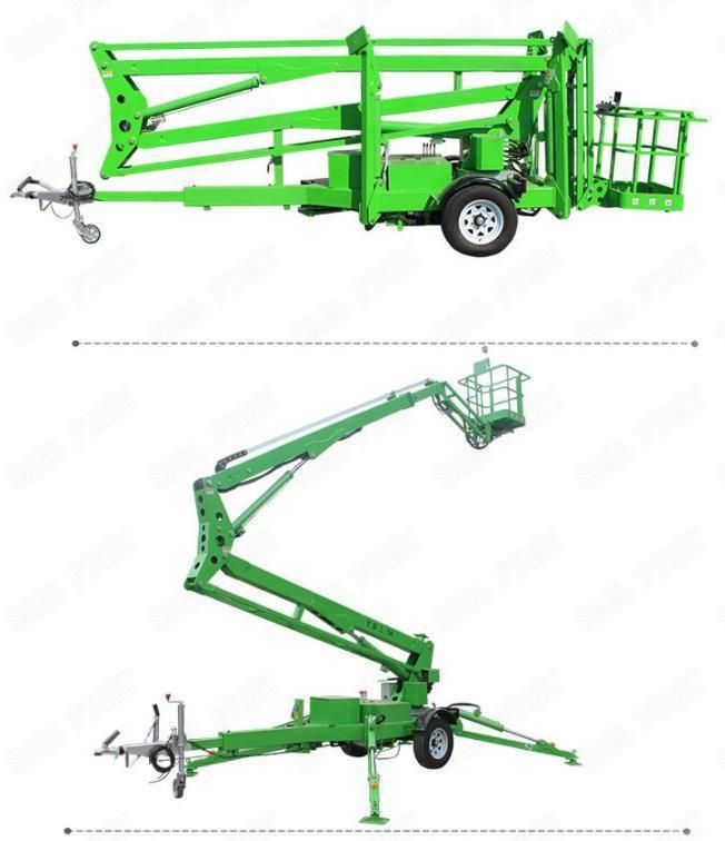 10m to 16m Hydraulic Trailed Spiderlift for Construction Equipment with CE