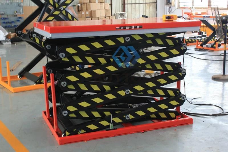 4000mm Electric Powered Scissor Lift Table with AC Power