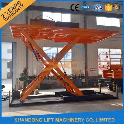 3t 2.5m Hydraulic Scissor Car Self Lift Stacker with Ce