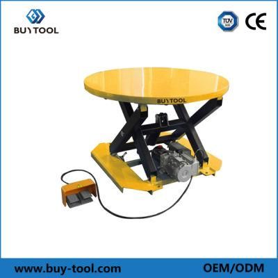 Rotary Hydraulic Scissor Lifting Table with Fork Pocket