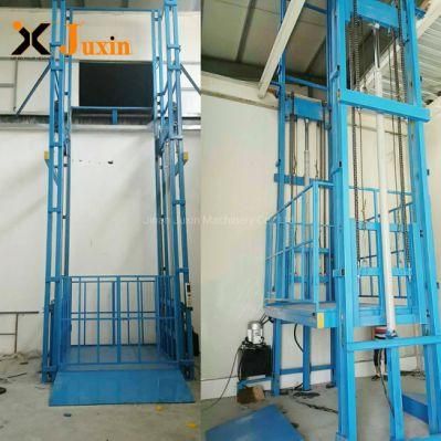 OEM ODM Guide Rail Lift Platform Goods Elevator Cargo Lifter for Warehouse Garage