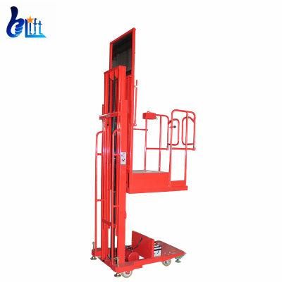 600*640mm Load Weight 200kg Semi Electric Order Picker Forklift for Supermarket Warehouse