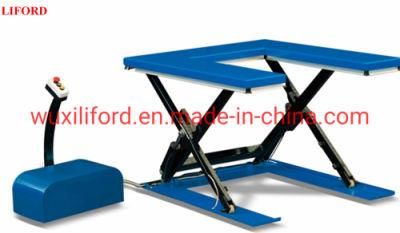 U Shape Stationary Scissor Lift Table Price Hu1000