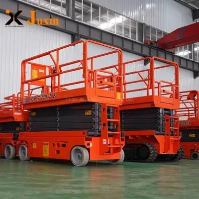 Four Wheels Full Automatic Self-Propelled Electric Jlg Scissor Lift Platform