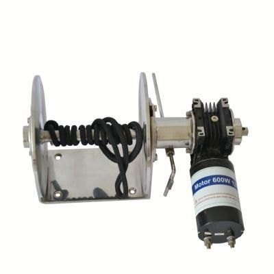 DC Motor SS316 Drum Winch for Fishing Boat
