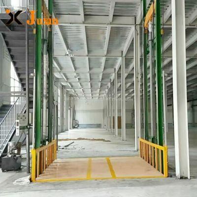 Customized Hydraulic Guide Rail Goods Lifts Cargo Material Lift Price