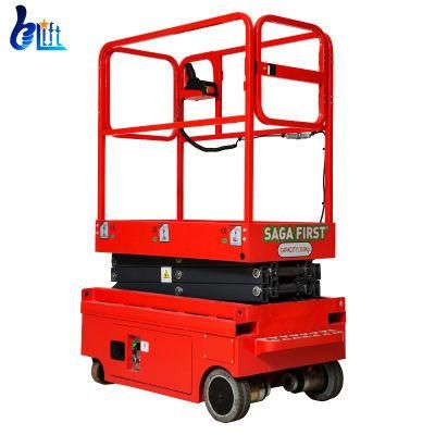 3m 300kg Mini Mobile Scissor Electric Lift Samll Self Propelled Lifting Tools