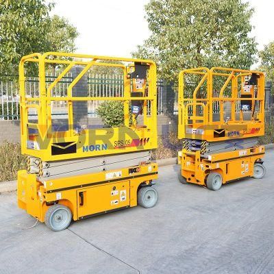 Customized China 6m Morn CE Mini Hydraulic Mobile Price Scissor Lift Electric