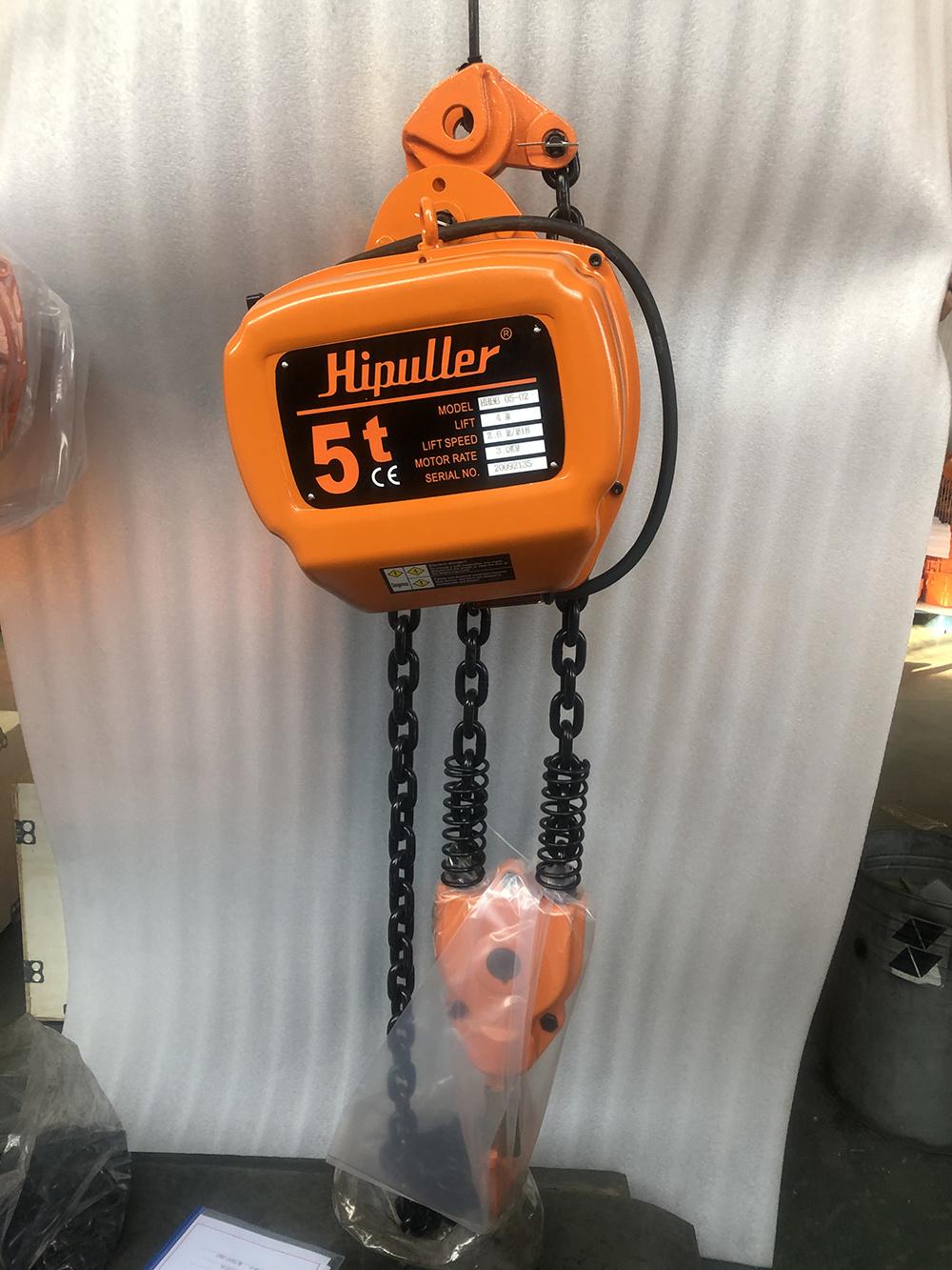 China Factory High Quality 0.3t to 100t 3 Phases or 1 Phase 380V or 220V Portable Crane Electric Chain Pulley Block and Electric Chain Hoist