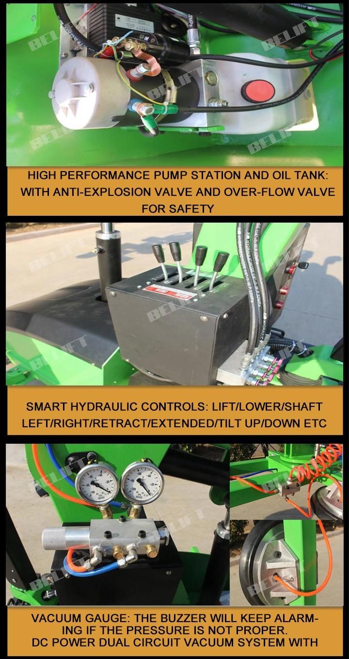 400kg-800kg Vertical Lifting Electric vacuum Glass Lifter