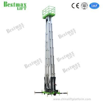 Manual Pushing Hydraulic Vertical Lift Aerial Work Platform
