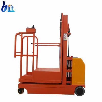 Warehouse Low Level Aerial Lift Machine Full Electric Order Picker