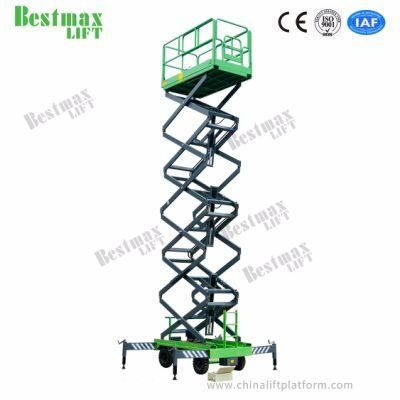 12m Platform Height 1000kg Load Capacity Push Around Lifting Equipment