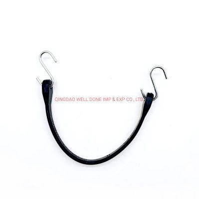 Heavy Duty Elastic EPDM Rubber Tarp Tie Down Strap with S Hook