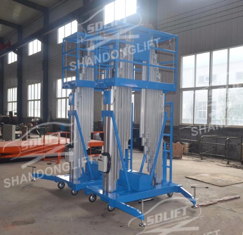 8m Aluminum Telescopic Man Lifting Equipment with Ce