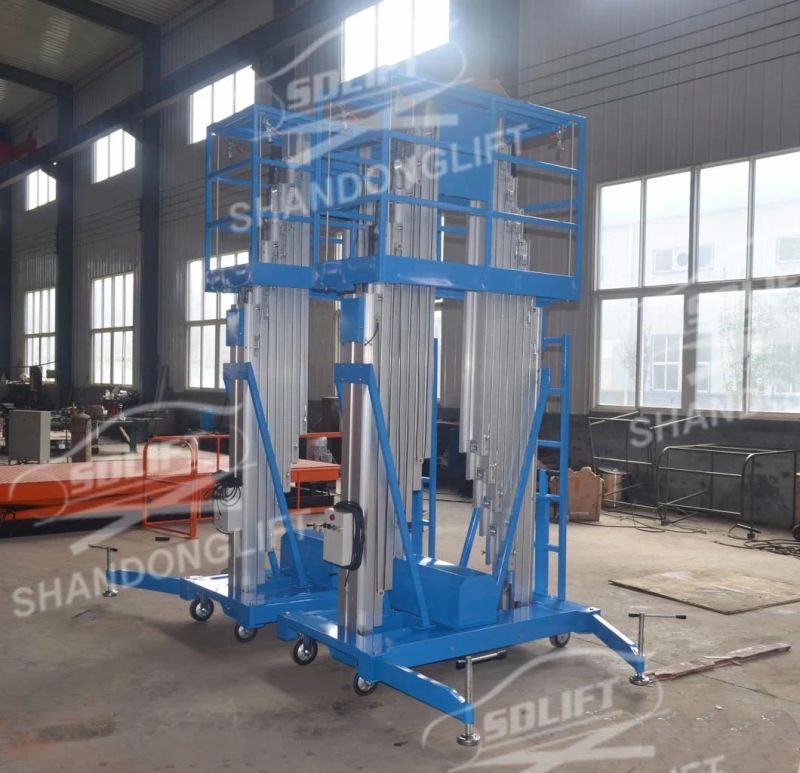 8m Aluminum Telescopic Man Lifting Equipment with Ce