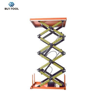 AC 2.2kw 3 Meter Hydraulic Pallet Lift Table 1 Ton Ht1000