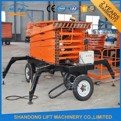 Hydraulic Mobile Electric Scissor Lift Telescopic Ladder