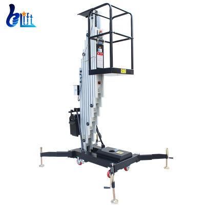8m Hydraulic Aluminum Aerial One Man Vertical Mast Lift for Reparing