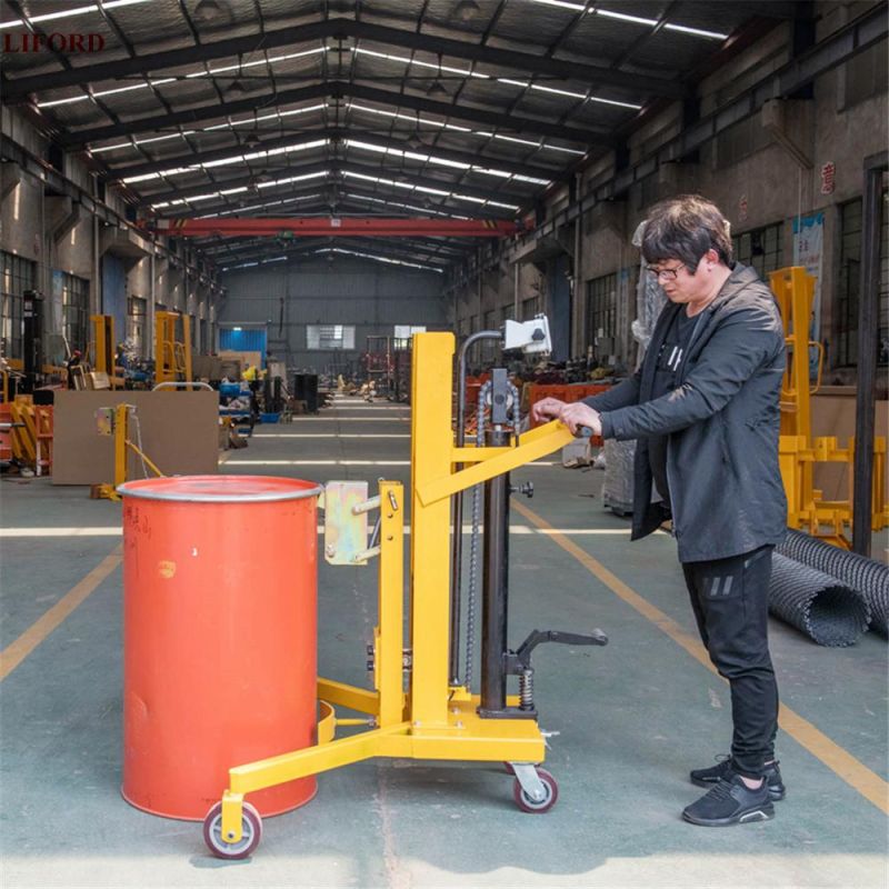 Factory Supplier 450kg Hydraulic Drum Carrier with V-Shaped Legs Dtf450b