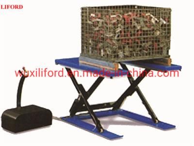 U Shape Stationary Platform Low-Type Electric Scissor Lift Platform 1t