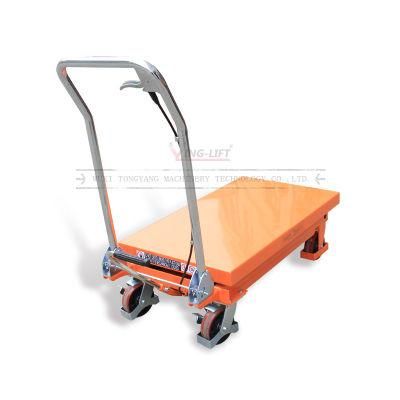 Great 1 Quality Manual Operation Single Scissor Scissor Ball Transfer Table 150-750kg Lift Table Platform