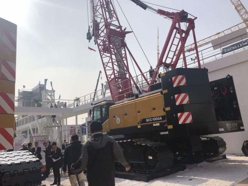 Boom Length 64m Mobile 100 Ton Crawler Crane (SCC1000A)