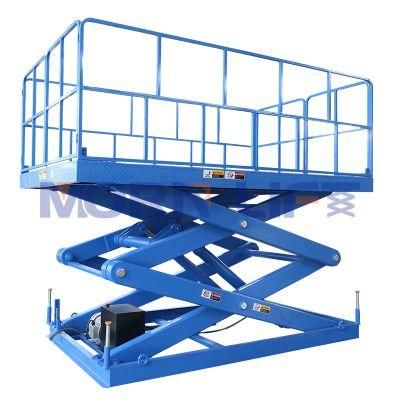in a Pit Weight Level Hydraulic Goods Scissor Loading Dock Lift