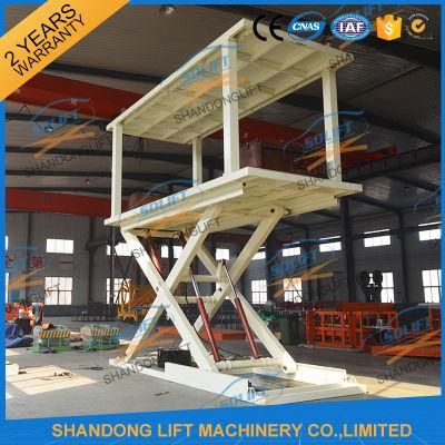 Fix on Ground Scissor Hydraulic Car Parking Lift for Sale