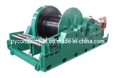 Electric Pull Slipway Winch 40ton with Spooling Device for Shipyard