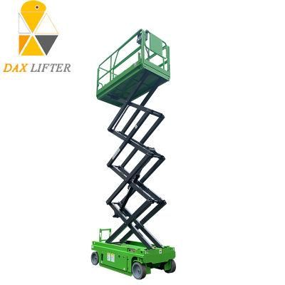 China Daxlifter Brand 6-14m 320kg Hydraulic Self Propelled Scissor Lift