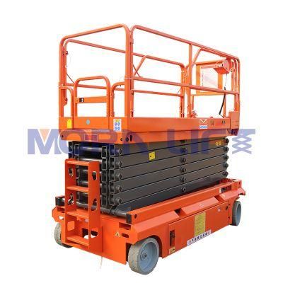 Customized Self-Propelled 16m Morn CE China Hydraulic Lifter Price Mobile Scissor Lift
