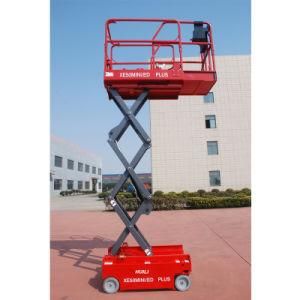 5m 6m Semi Electric Mobile Mini Scissor Lift with Ce ISO