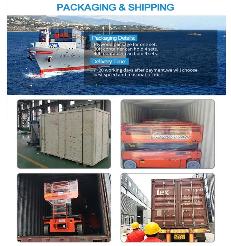 High Quality Self Propelled Professional Electric Scissor Lift Factory Use Elevator Cheap Price for Sale