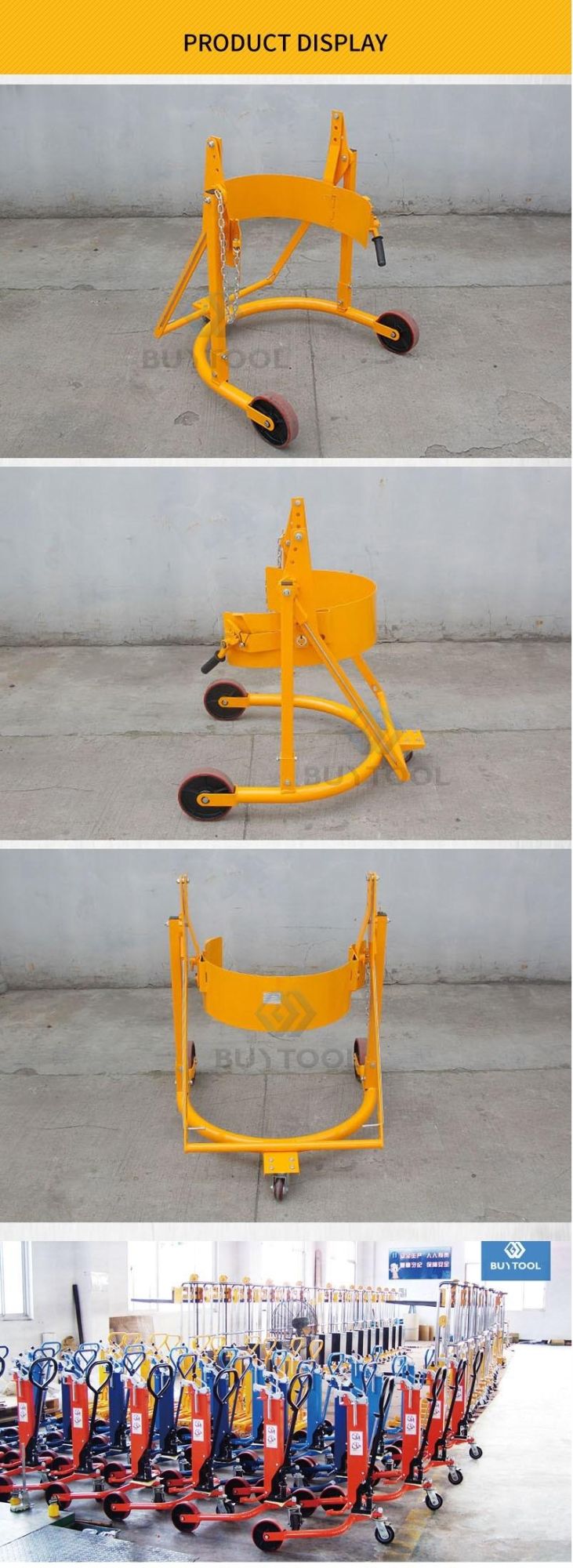 Economy Manually Manoeuvred Mobile Drum Carrier