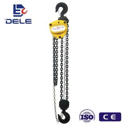 Hangzhou Dele SLA Wholesale 3t*3m Chain Hoist
