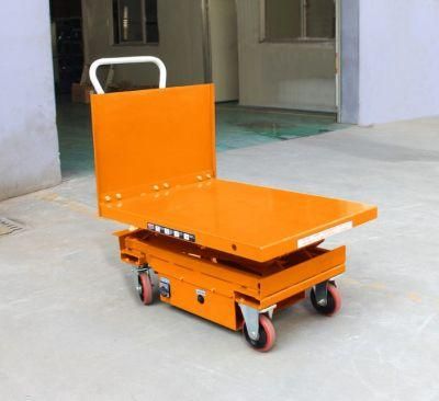 Small Movable Single Scissor Electric Lift Table with Laoding Capacity 300kg