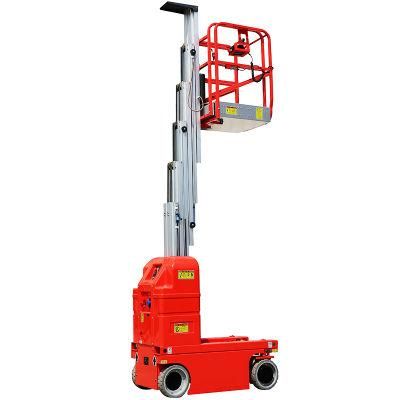 Electric Driveable Aluminum Aerial Elevating Platform One Man Lift